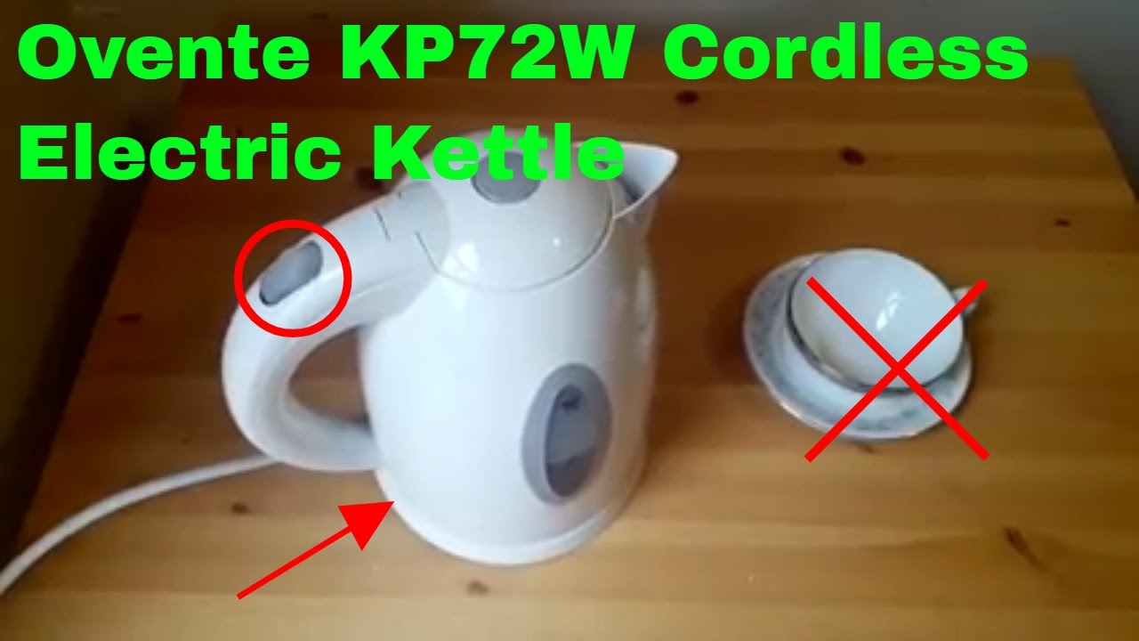 ✅  How To Use Ovente KP72W Cordless Electric Kettle Review