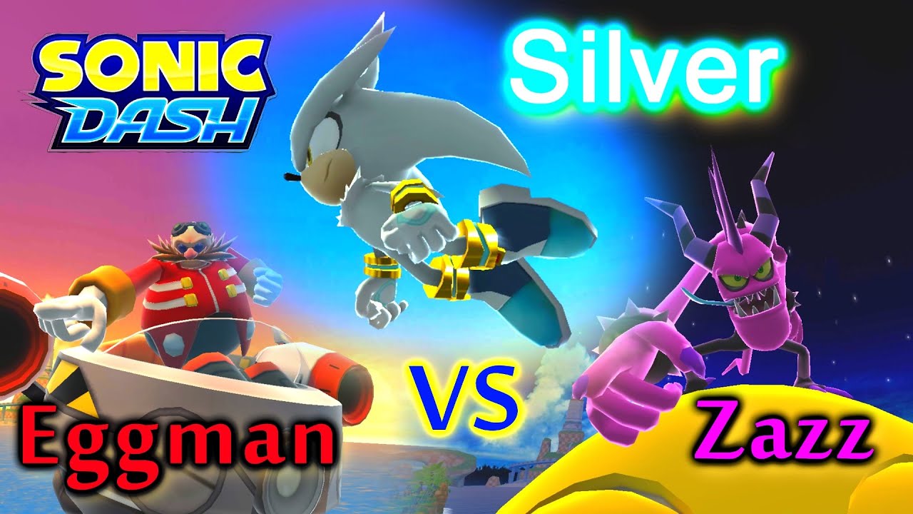 Sonic Dash - Silver VS Zazz VS Eggman [Widescreen / Landscape 1080p]