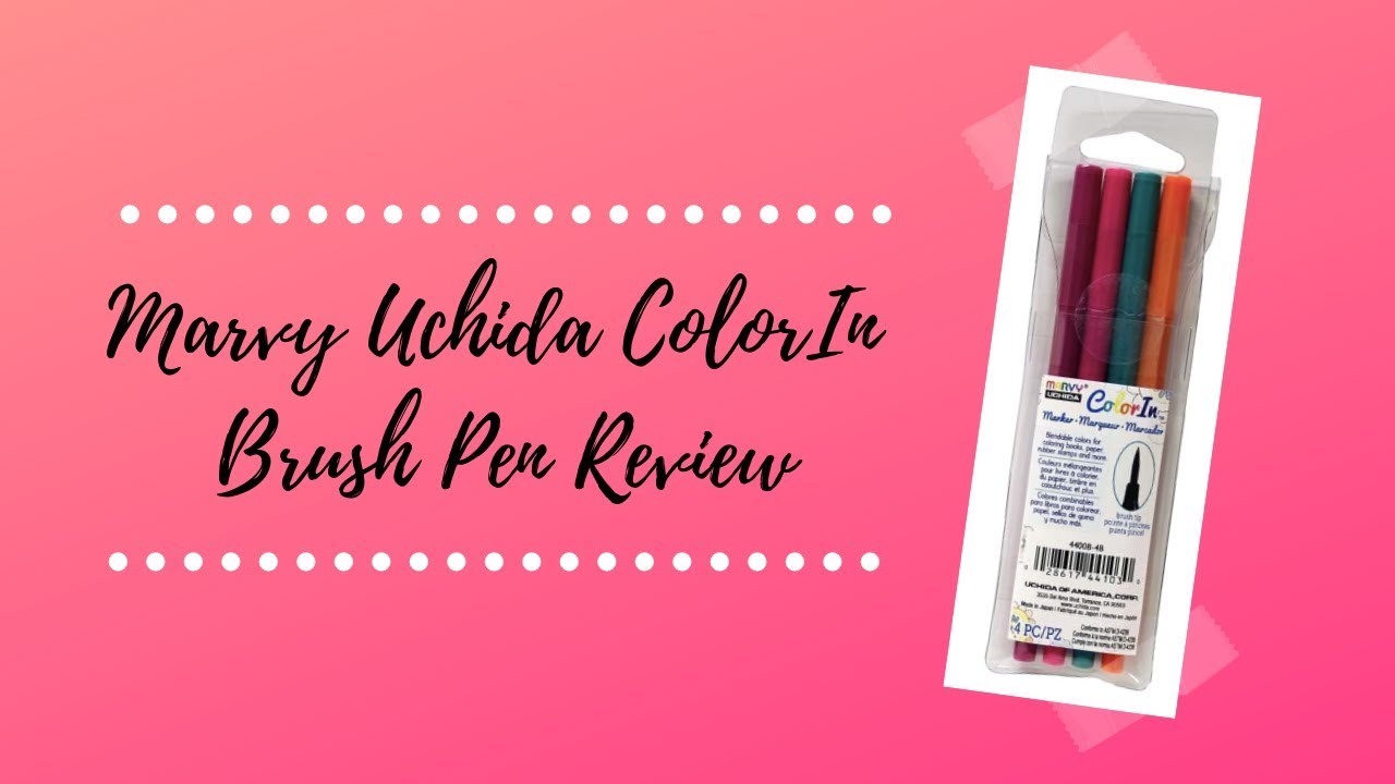 Marvy Colorin Brush Marker Review