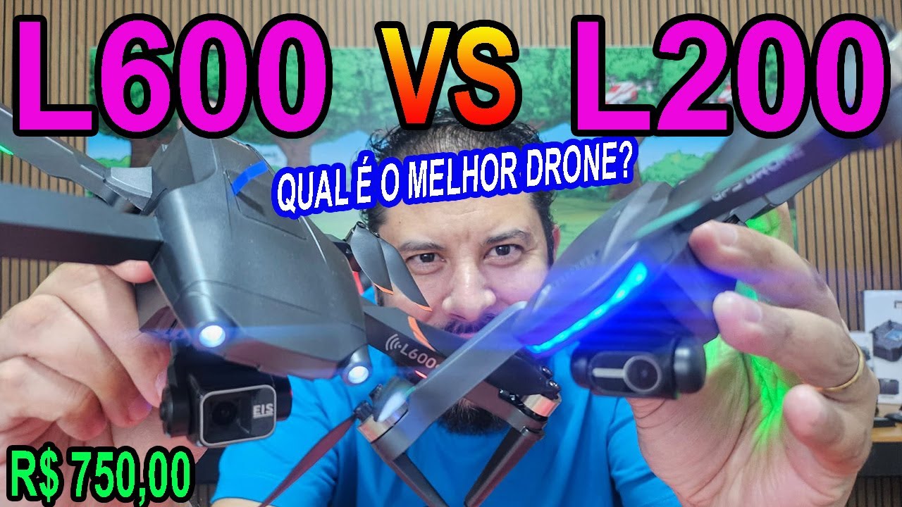 Drone L200 vs L600  qual é o melhor drone L200 ou L600 comparativo camera bateria autonomia e sinal