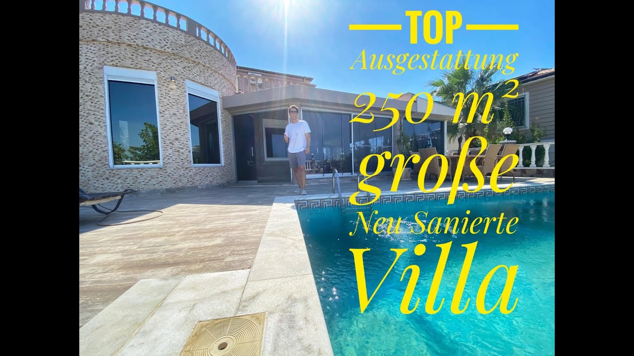 Villa Alanya / Top Ausstattung / 250 m² / Neu Saniert / 1200 m zum Strand