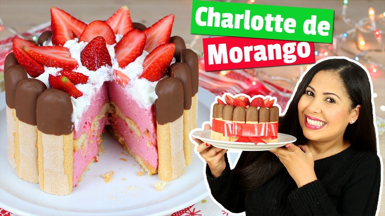 RECEITA DE NATAL| CHARLOTTE DE MORANGO | CAKEPEDIA