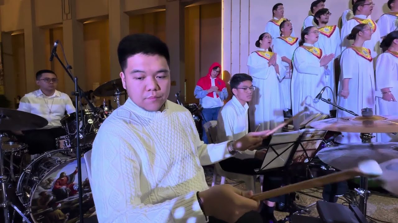 Ama Namin/Sapagkat - Lucio San Pedro || SPCFC Qatar Grand Choir (Percussions Cam)