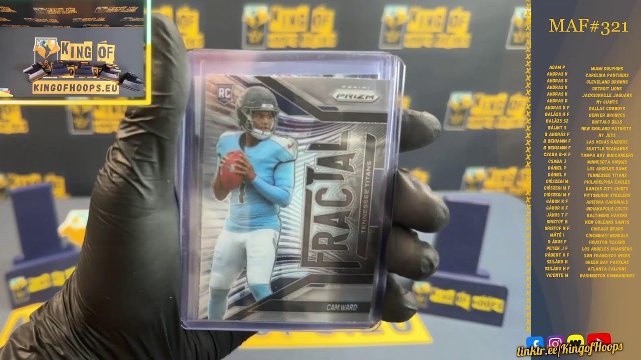 MAF321 - 3x 2025 Panini Prizm Football International Hobby Box - PYT