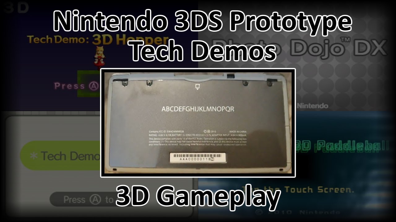 (E3 2010) 3DS Prototype Tech Demos - 3D Gameplay