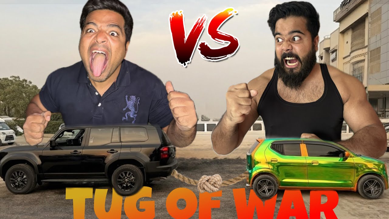 LAND CRUISER VS CHOTA KIRA TUG OF WAR KYA MAIN JEET PAUNGA ? GONE WRONG I SYED FAHAD