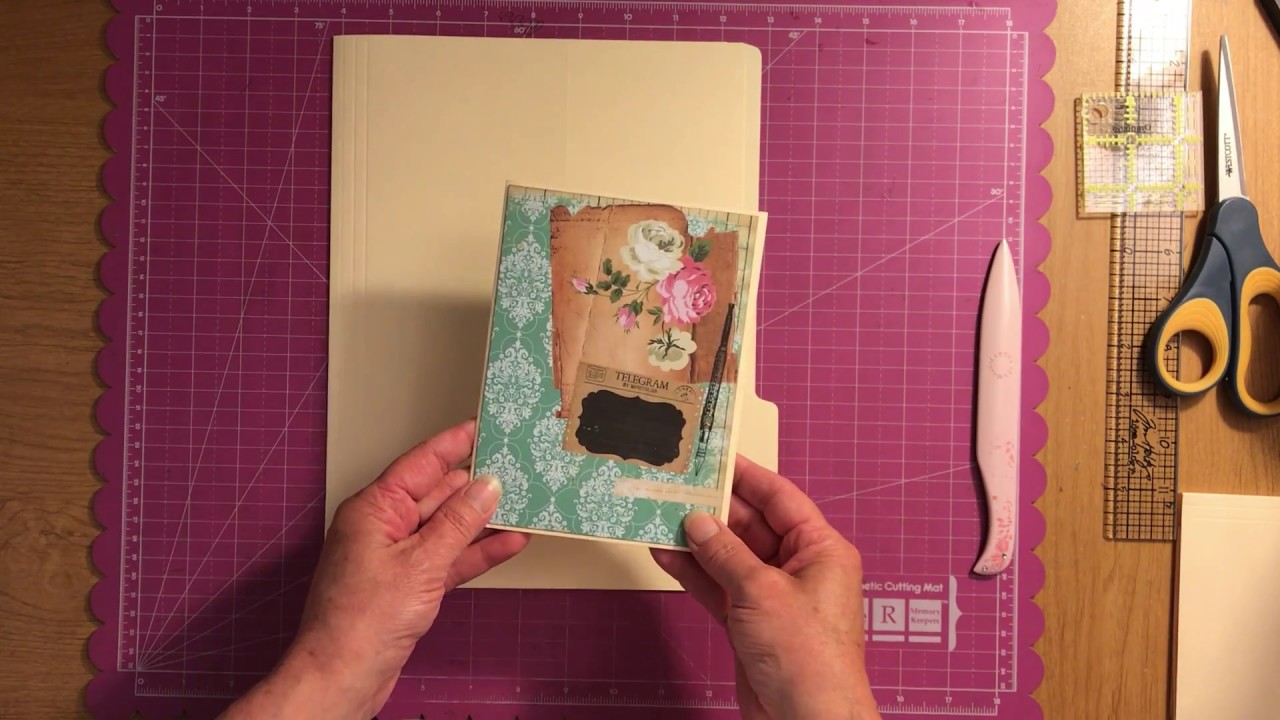 File Folder Mini Album Tutorial Quick & Easy Project