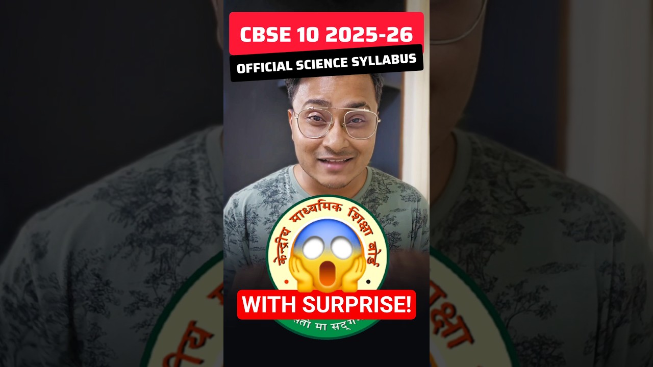 CBSE Class 10 Science  Latest Syllabus 2025-26 With Chapterwise Marks Distribution!🔥 #cbseclass10