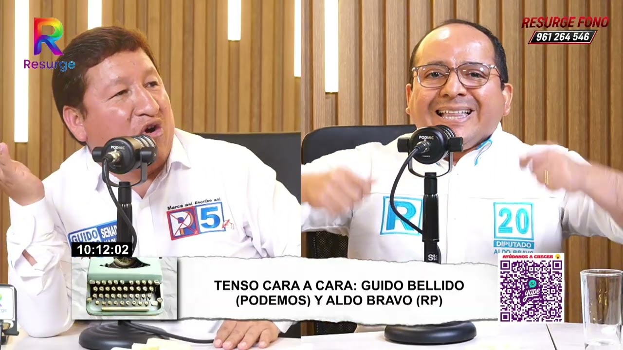 LO MEJOR DE LA BRONCAZA EN VIVO ENTRE PUKA BELLIDO (PODEMOS) Y ALDO BRAVO (RP) 🤬🤛🏻