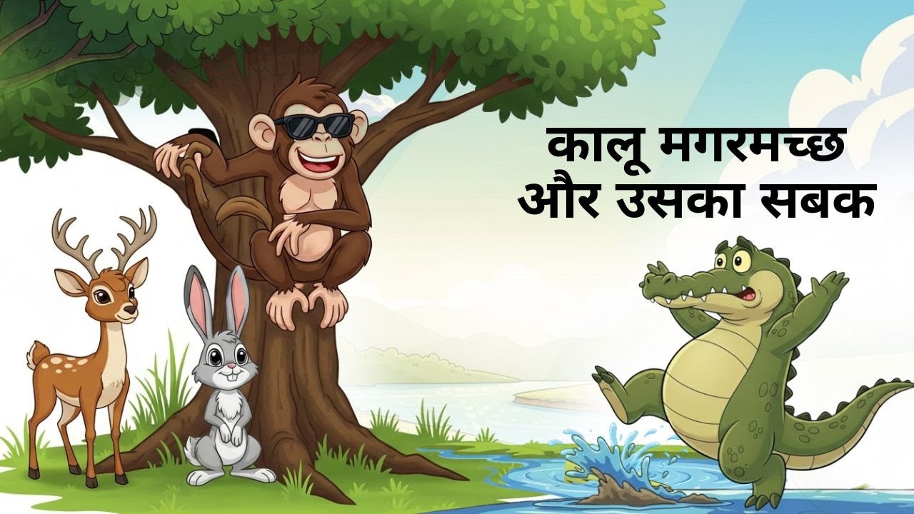 कालू मगरमच्छ और उसक सबक - Kalu the Crocodile and His Lessons