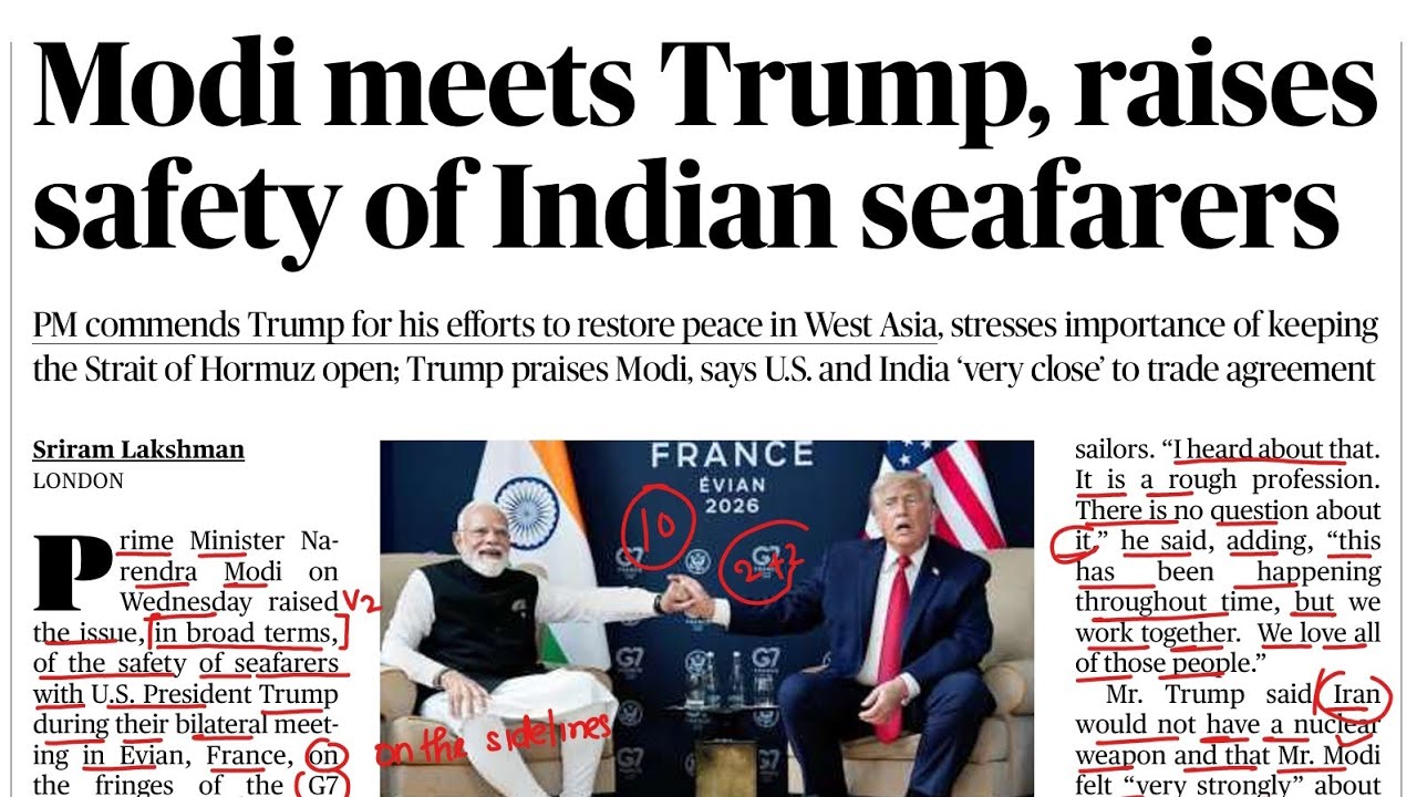 THE HINDU newspaper reading for BEGINNERS. Improve your English Comprehension, Vocabulary & Grammar 