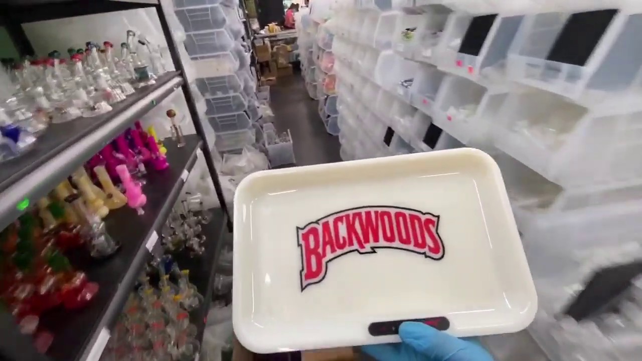 Backwood Glowing Tray with Charger and Safety Knot Back at www.greenbuddhausa.com