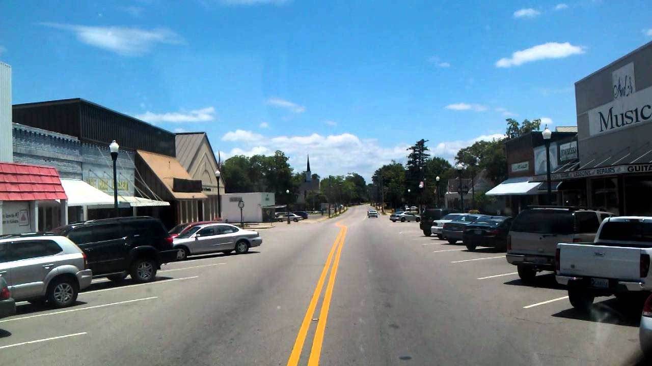 Trucking through Downtown Brundidge, Alabama