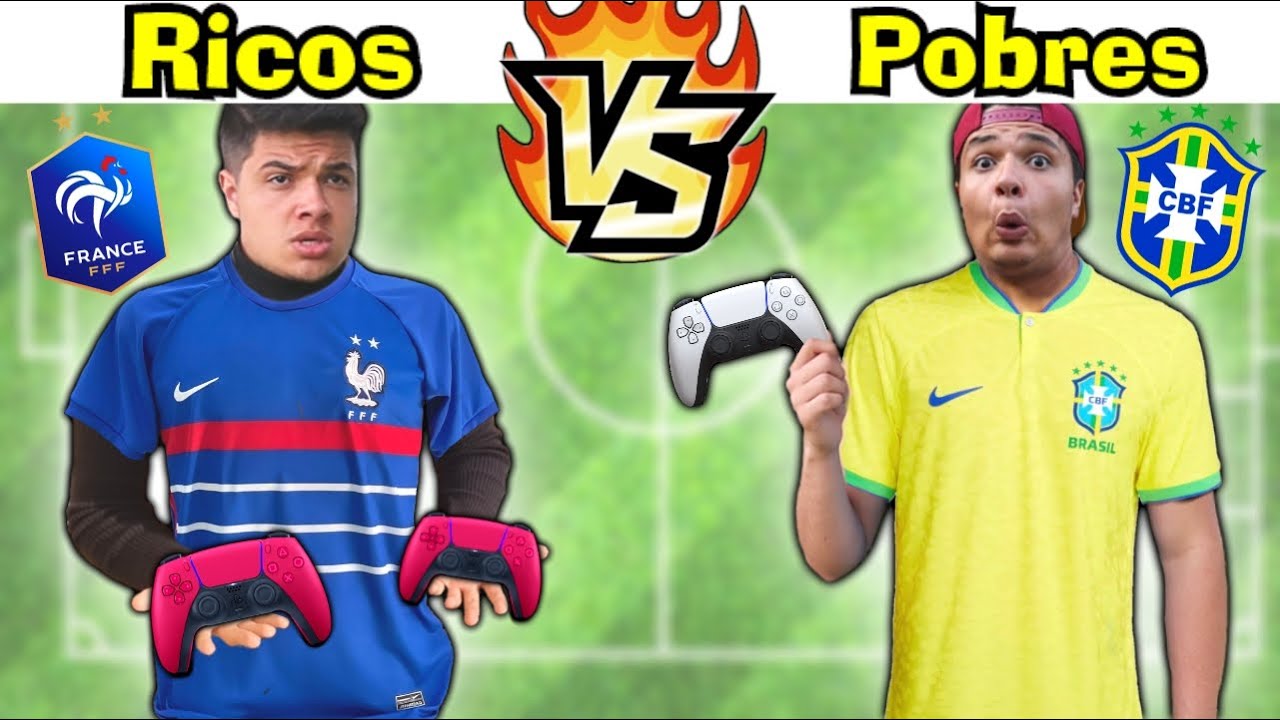 RICOS VS POBRES JOGANDO FIFA 23 NO PLAYSTATION 5 #41 (BRASIL VS FRANÇA)