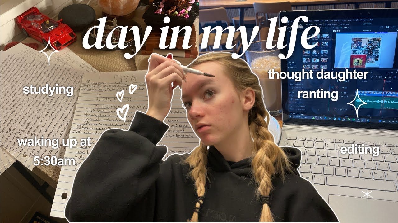 high school day in my life || waking up early, grwm, studying