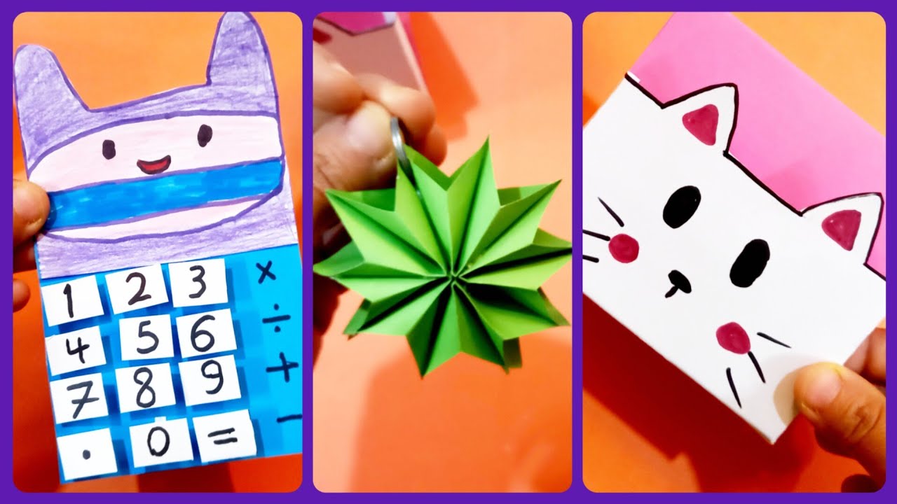 Easy craft/Miniature craft/Making toys/Paper craft/How to make/DIY/School project/Cuti art and craft