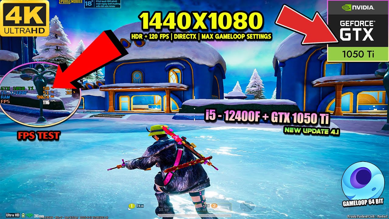 Can GTX 1050 Ti really run HDR + constant 120 FPS in PUBG MOBILE? - The Result is Crazy!
