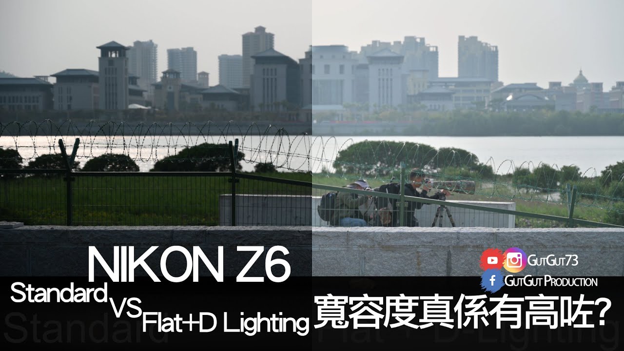 Nikon Z6 - Standard VS Flat + D Lighting , Dynamic Range Test