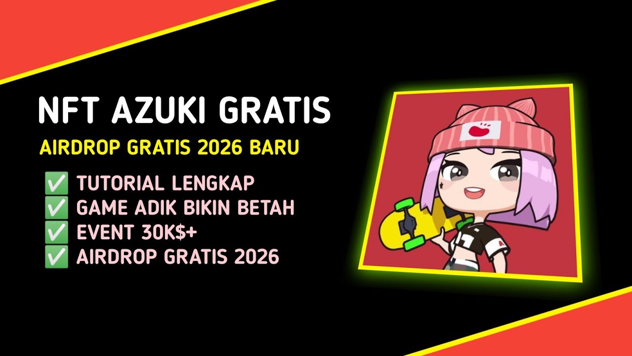 AIRDROP TELEGRAM BARU 2026 !!! AZUKI ESCAPE WEB3 GAME NFT GRATIS ||| AIRDROP GRATIS 2026 