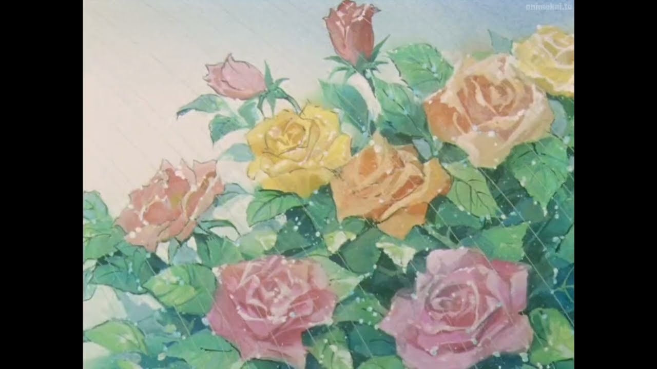 Utena And Anthy in The Rose Garden, Ep35 