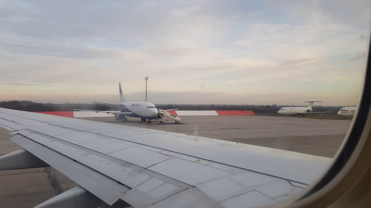Decolare de pe Otopeni cu Boeing 737 700 Tarom spre Munchen decembrie 2017