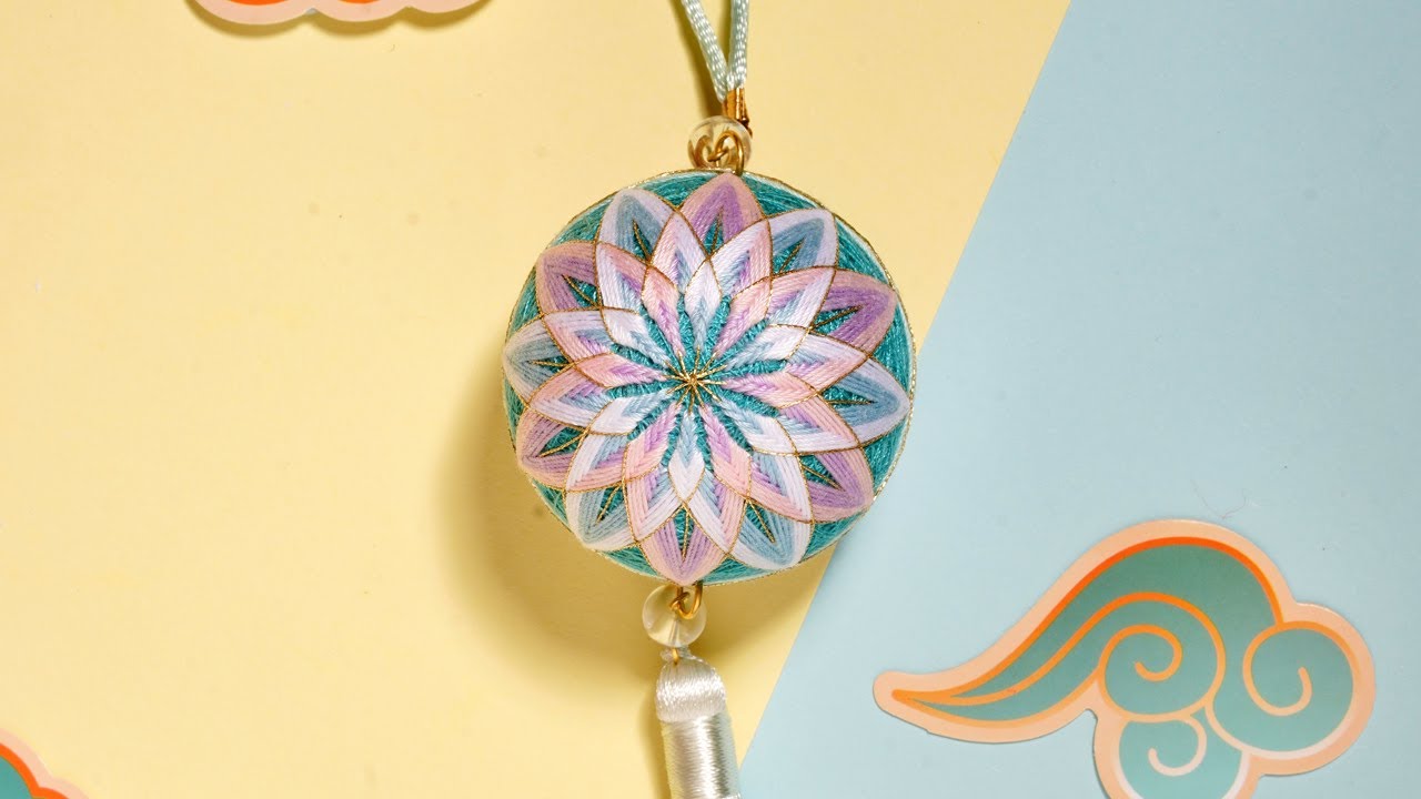 淘宝【青沐手工】“初夏”手鞠球视频教学 Early summer temari DIY Tutorial