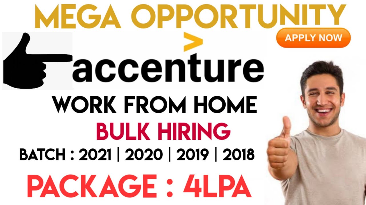 Accenture Off Campus Drive 2021| Work From Home | Accenture Recruitment | 2021 | 2020 | 2019 | 2018