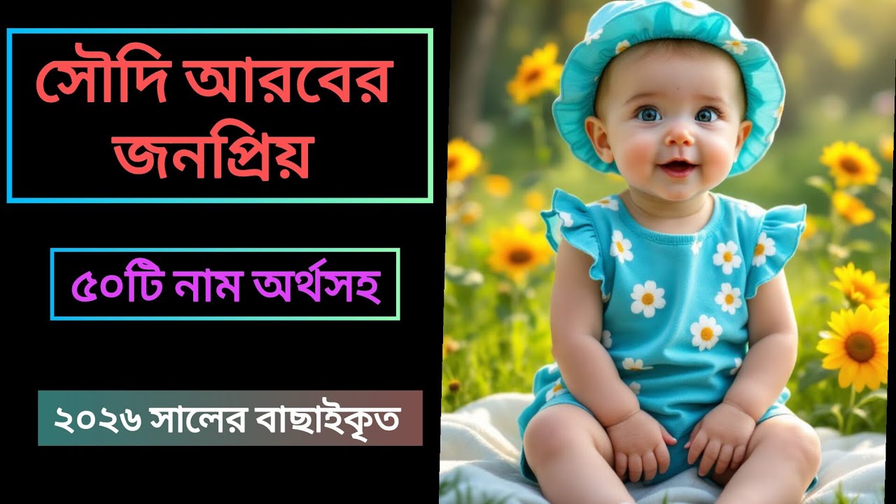 সৌদি আরবের মেয়ে শিশুদের জনপ্রিয় ৫০টি নাম অর্থসহ❤️ Saudi Arabia names baby girls #name