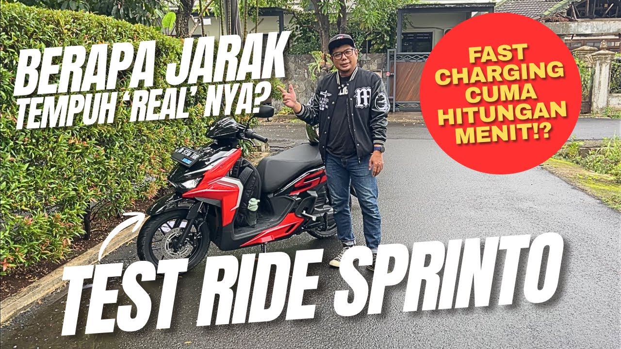 TEST RIDE MOTOR LISTRIK INDOMOBIL EMOTOR SPRINTO 