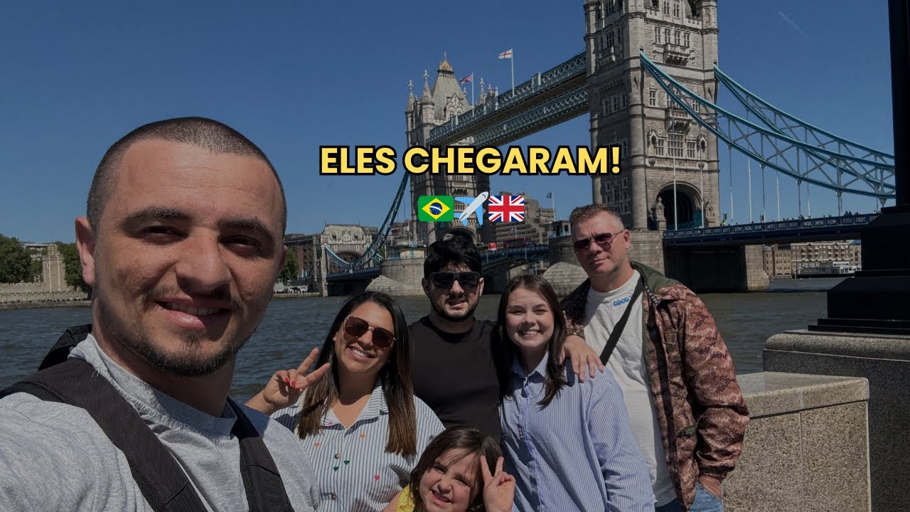 Eles chegaram do Brasil! | Nossa primeira visita em Londres 🥹🇧🇷