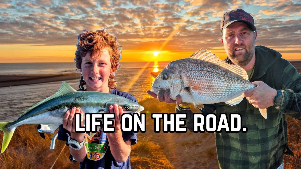 Camping at a great fishing spot - Waterfalls, sunsets, and a week in our life.