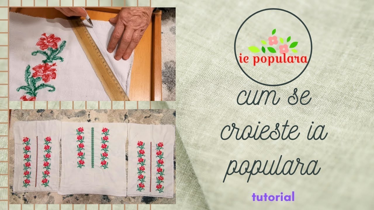 Cum se croieste o ie populara- activati subtitrarea pentru explicatii!