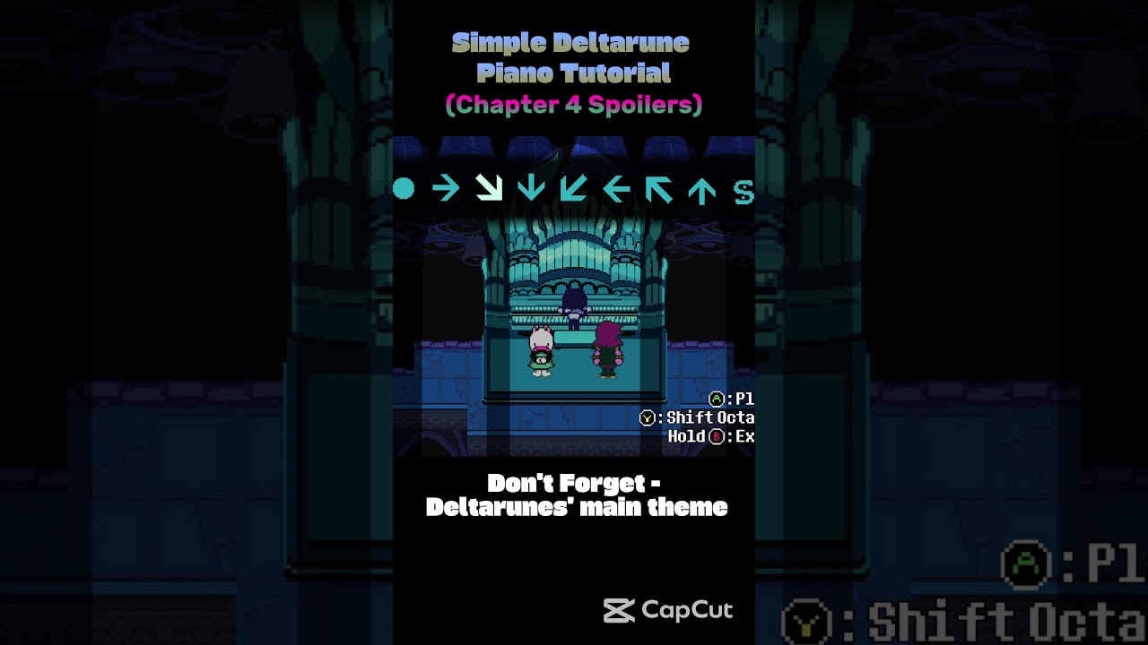 Simple Deltarune Don't Forget Tutorial (Chapter 4) #deltarune #deltarunechapter4 #tobyfox
