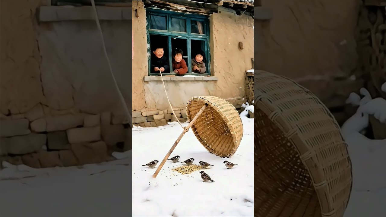Amazing Bird Trap by Child | Village Life Skills & Traditional Hunting