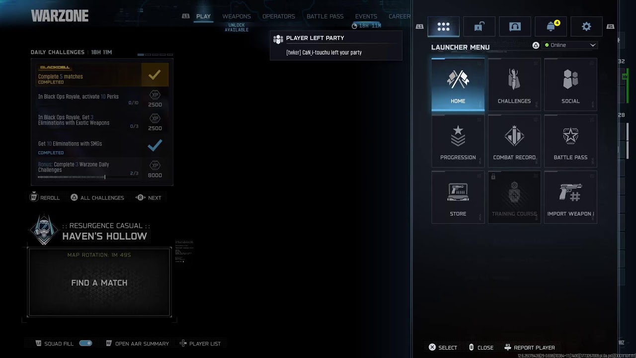 Playing Warzone with the wolves