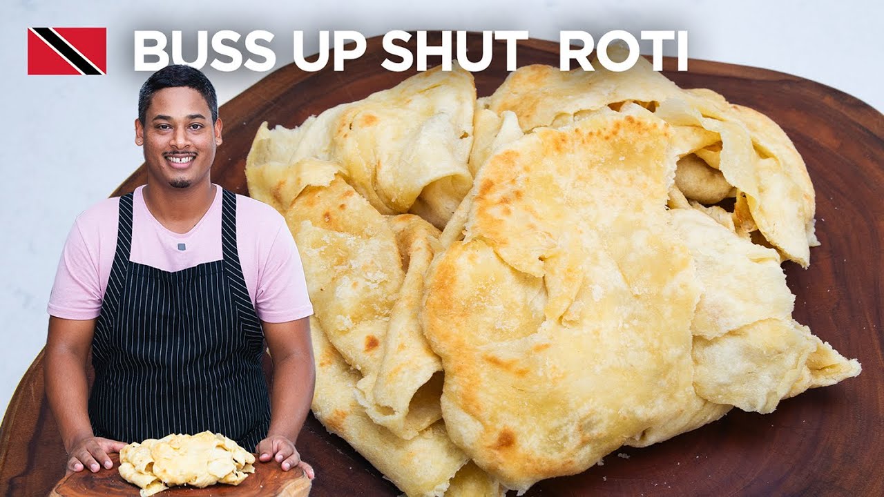 Easy Buss Up Shut Roti Recipe by Chef Shaun 🇹🇹 Foodie Nation