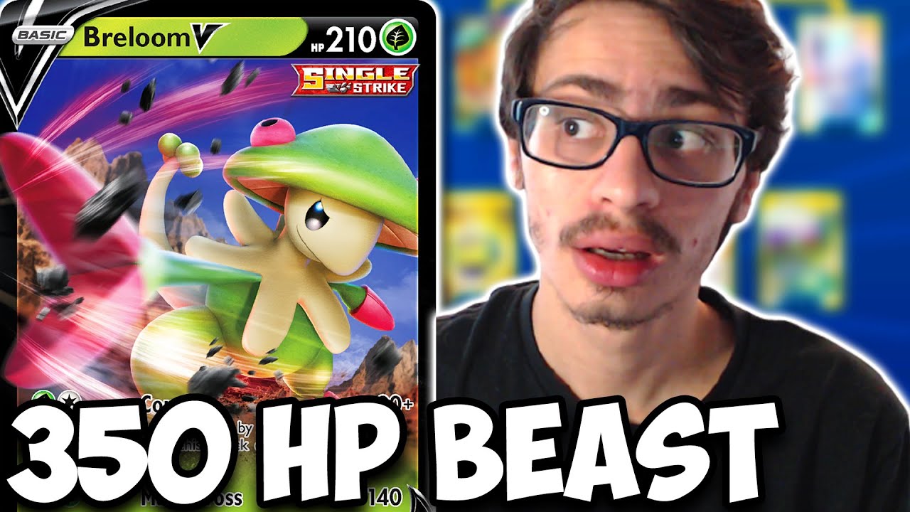 SUPER Bulky 350 HP Breloom V Deck! Don't Attack It! Abomasnow/Kricketune PTCGO