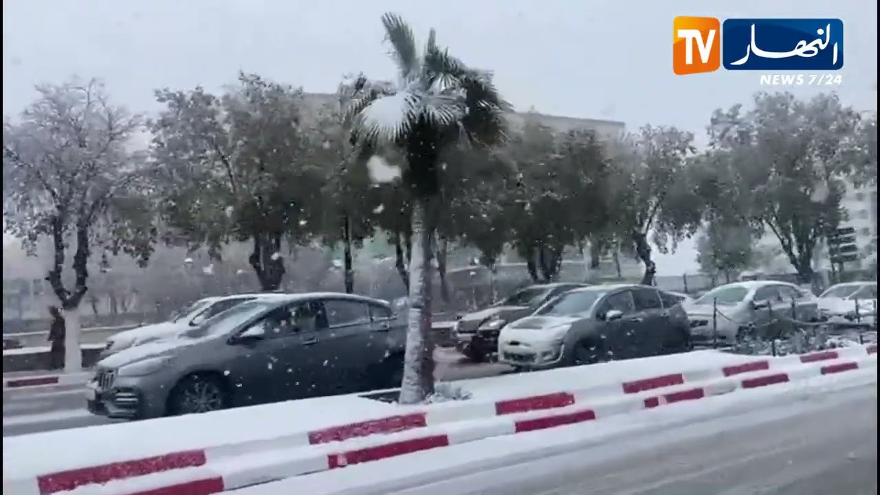 مناظر خلابة لتساقط الثلوج بسطيف