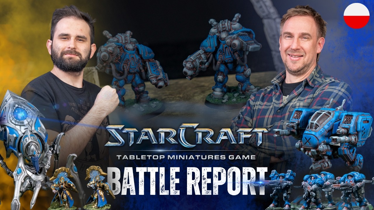 StarCraft Tabletop Miniatures Game BATTLE REPORT Terran vs Protoss | Warband TV