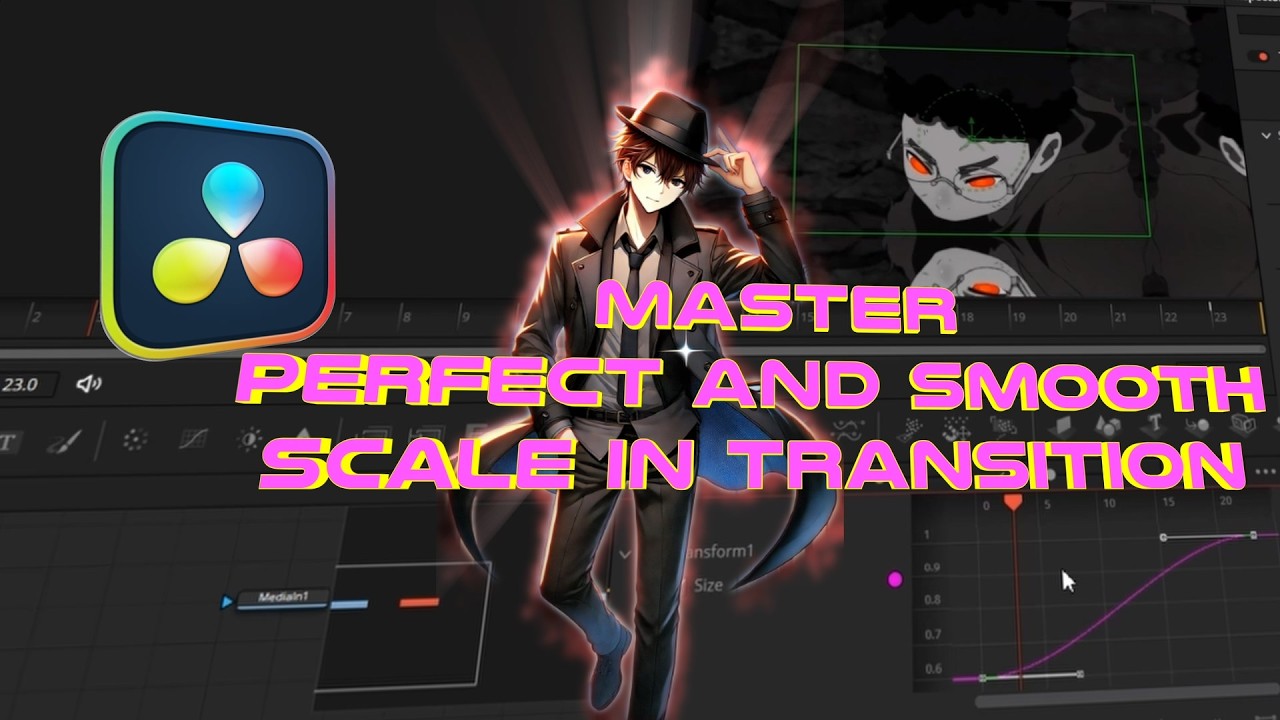 Smooth and Perfect Zoom in Transition in Davinci resolve | Scale in Transition