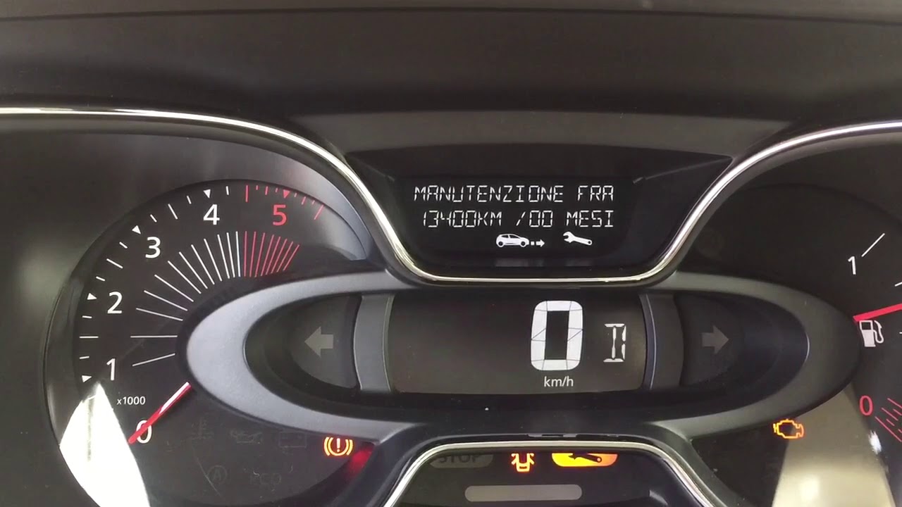 Azzeramento spia tagliando Clio 4 Captur Renault