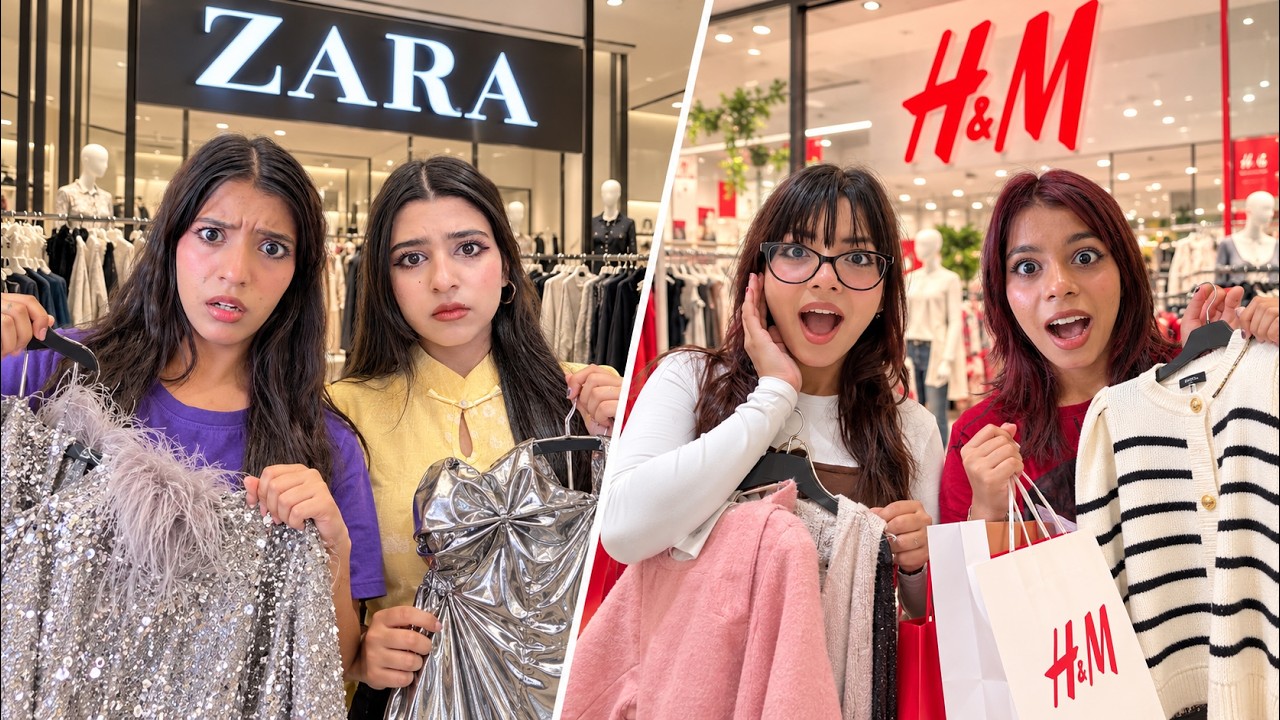 H&M vs ZARA Shopping Challenge 😱 | Limited Budget Day 114/200