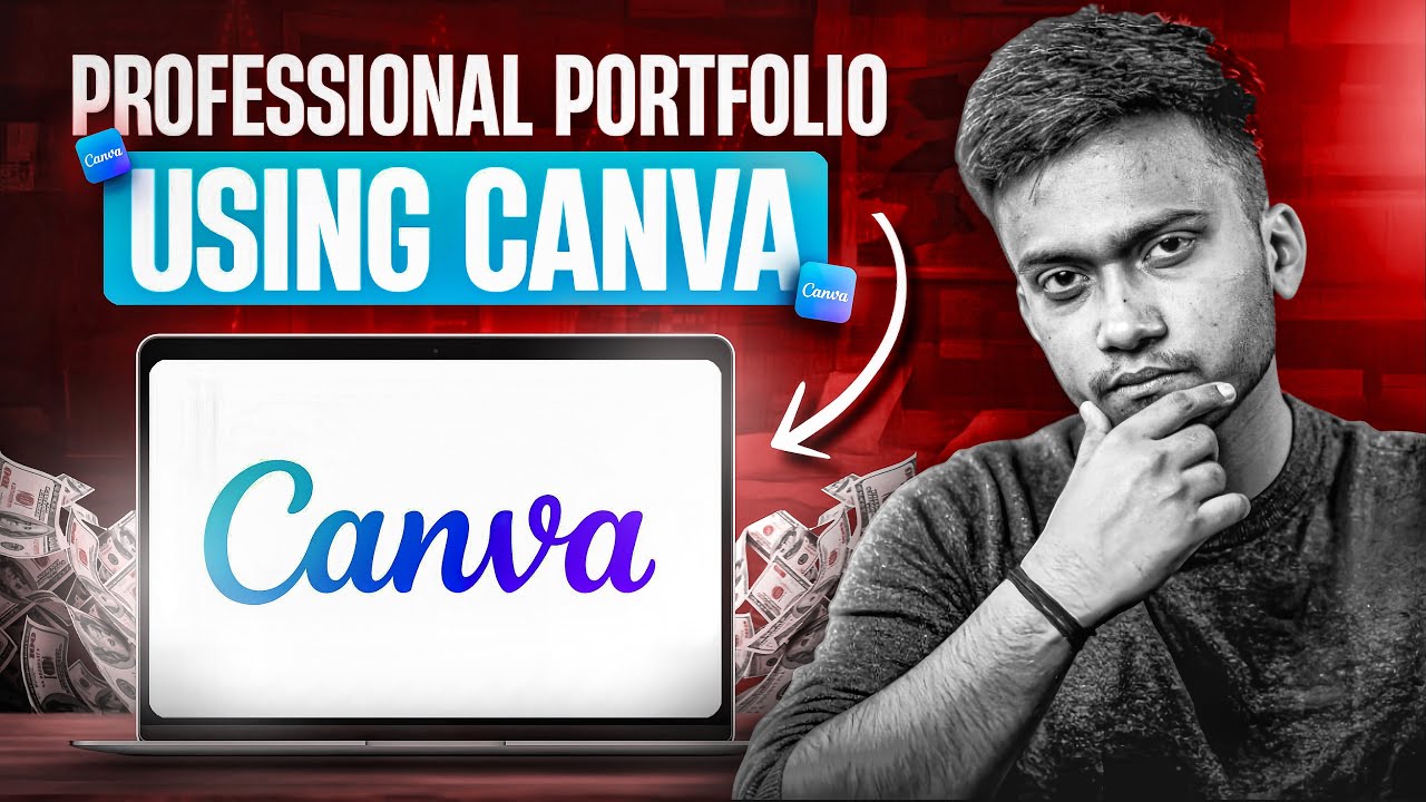 How To Make A Personal Portfolio Using Canva | FREELANCING MASTERCLASS | Tutorial for Beginners 2025