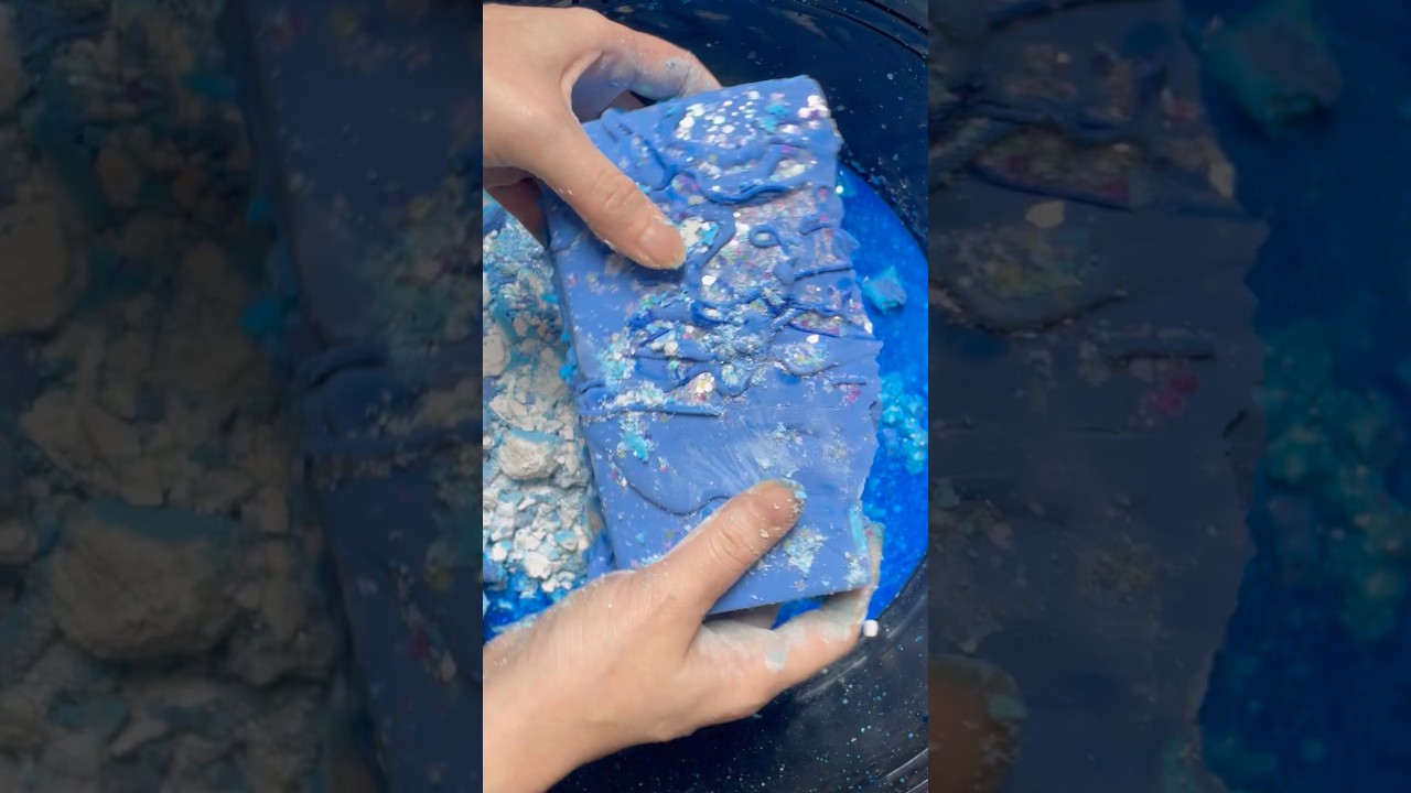 Heavy Blue Paste on Chalk