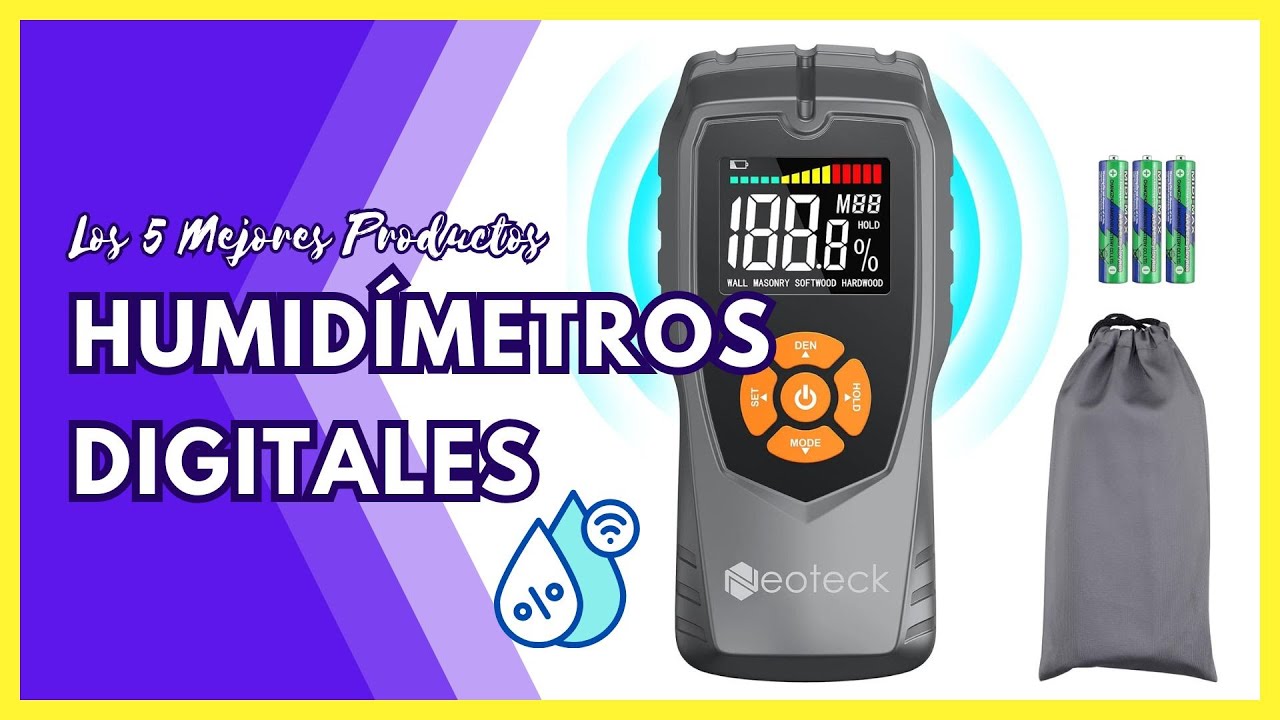 💧 Pinless - Medidores de Humedad digital no invasivos (Amazon) ✅ Detector de fugas de agua #humedad