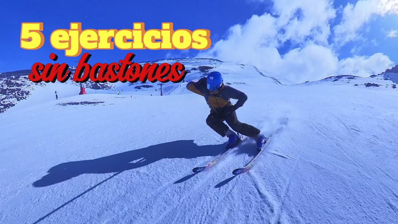 5 ejercicios sin bastones para mejorar tu técnica de esquí alpino