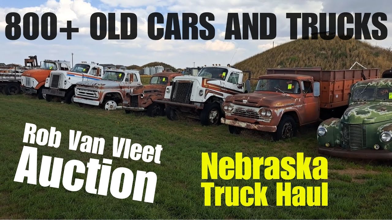 Exploring the GIANT 800+ Old Vehicle Nebraska Truck Hoard | Rob Van Vleet Auction 2023