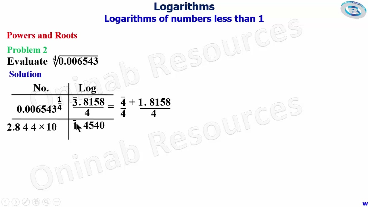 Logarithms 2: Lesson 3