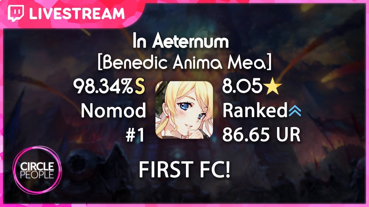 osu! | mrekk | Fleshgod Apocalypse - In Aeternum [Benedic Anima Mea] 98.34% FC 830pp #1 | First FC!