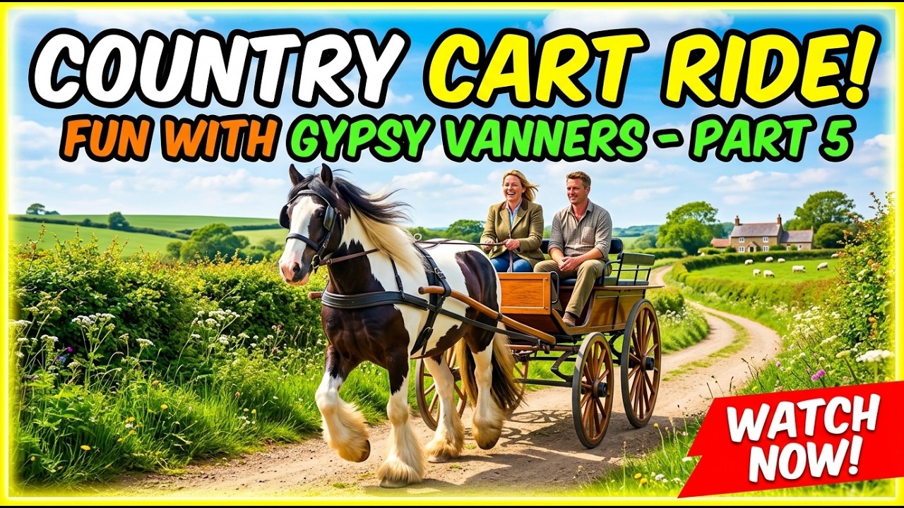 Fun with Gypsy Vanners part V   another ride through the countryside